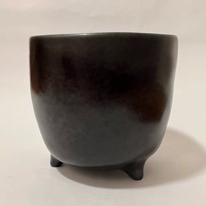 Crate & Barrel Black Footed Planter